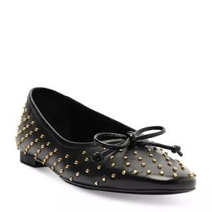 SCHUTZ Arissa Studs Black Flats